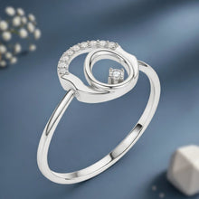 Load image into Gallery viewer, Modern Round Clean Circle Diamond Accent