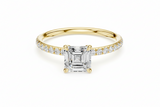 1.00 ctw Asscher cut Center Lab Grown