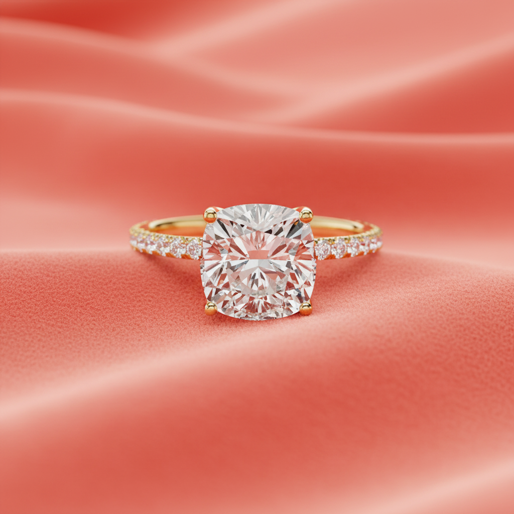 2.50 ctw Cushion Cut Center Lab Grown