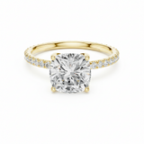 2.50 ctw Cushion Cut Center Lab Grown