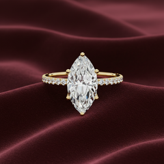 IGI cert. 2.50 ctw Marquise Cut Center Lab Grown
