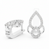 Mirrored Diamond Pear Teardrop Dual Romantic Elongated Graceful Feminine