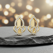 Load image into Gallery viewer, Mirrored Diamond Pear Teardrop Dual Romantic Elongated Graceful Feminine