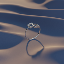 Load image into Gallery viewer, Twin Square Diamond Stacked Fancy