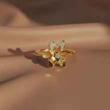 Load image into Gallery viewer, Soft Floral Teardrop Diamond Glow