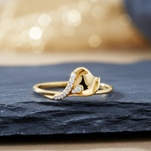 Load image into Gallery viewer, Flowing Leaf Diamond Accent