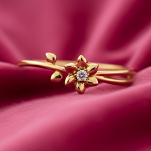 Load image into Gallery viewer, Organic Duo Leaf &amp; Bloom Solitaire Diamond