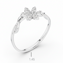 Load image into Gallery viewer, Opulent Bloom Full Floral Diamond Cluster