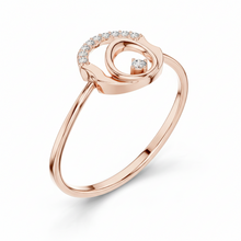Load image into Gallery viewer, Modern Round Clean Circle Diamond Accent