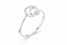 Load image into Gallery viewer, Modern Round Clean Circle Diamond Accent