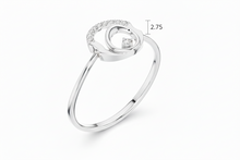 Load image into Gallery viewer, Modern Round Clean Circle Diamond Accent