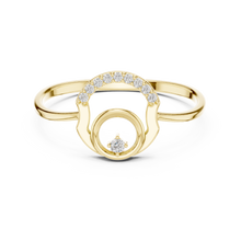 Load image into Gallery viewer, Modern Round Clean Circle Diamond Accent