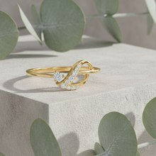 Load image into Gallery viewer, Curved Open Frame Arched Circle Diamond