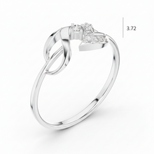 Load image into Gallery viewer, Spiral Twisting Infinity Flowing Swirl Diamond