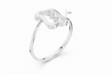 Load image into Gallery viewer, Geometric Shield Diamond Accent