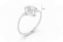 Load image into Gallery viewer, Three Angular Trio Diamond Accent