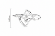 Load image into Gallery viewer, Three Angular Trio Diamond Accent