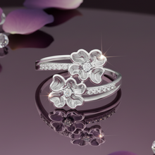 Load image into Gallery viewer, Double Flower Side-by-Side Coupled Blossom Diamond