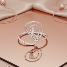 Load image into Gallery viewer, Sketch Freehand Infinity Diamond Accent