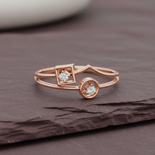 Load image into Gallery viewer, Mixed Square &amp; Circle Duo Diamond Accent