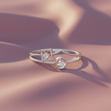 Load image into Gallery viewer, Mixed Square &amp; Circle Duo Diamond Accent