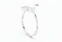 Load image into Gallery viewer, Angular Silhouette Minimal Shape Diamond Accent