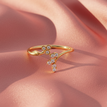 Load image into Gallery viewer, Nature Inspired Leaf Silhouette Diamond Sparkle