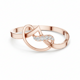 Endless Curve Flowing Contour Diamond Accent