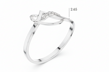 Load image into Gallery viewer, Endless Curve Flowing Contour Diamond Accent