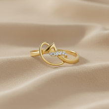 Load image into Gallery viewer, Endless Curve Flowing Contour Diamond Accent
