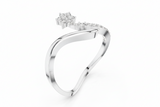 Stellar Crescent Halo Diamond Sparkle