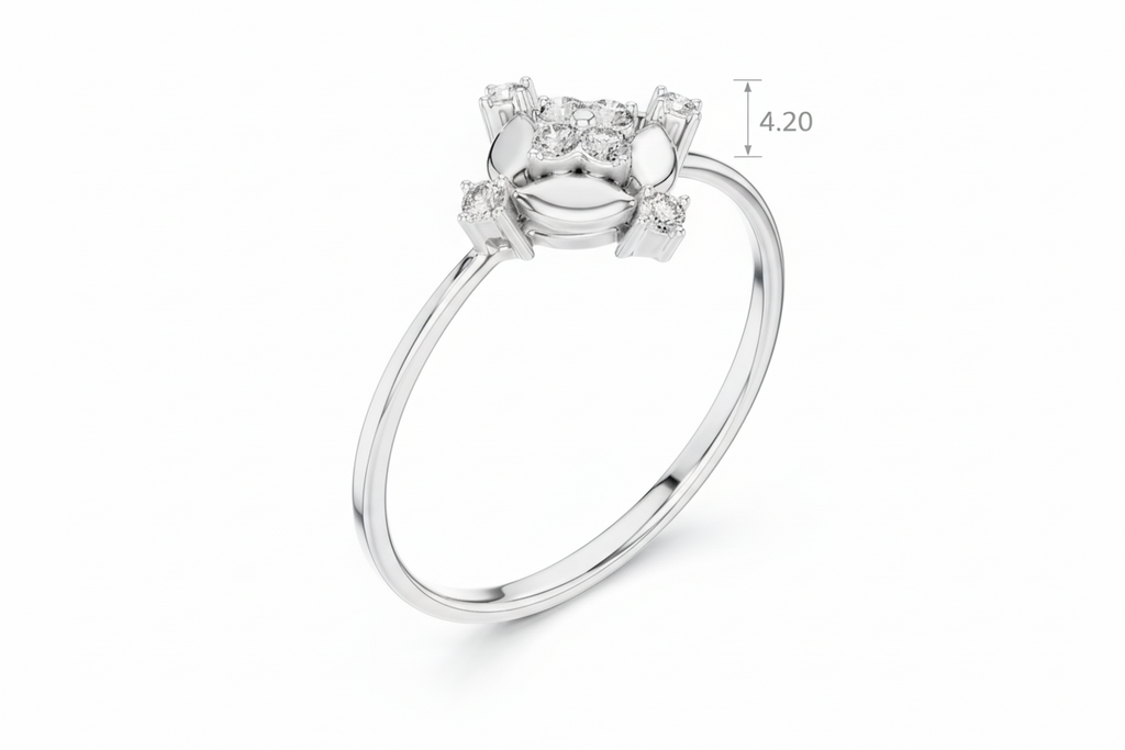 Solar Disc Radiant Sun Face Diamond