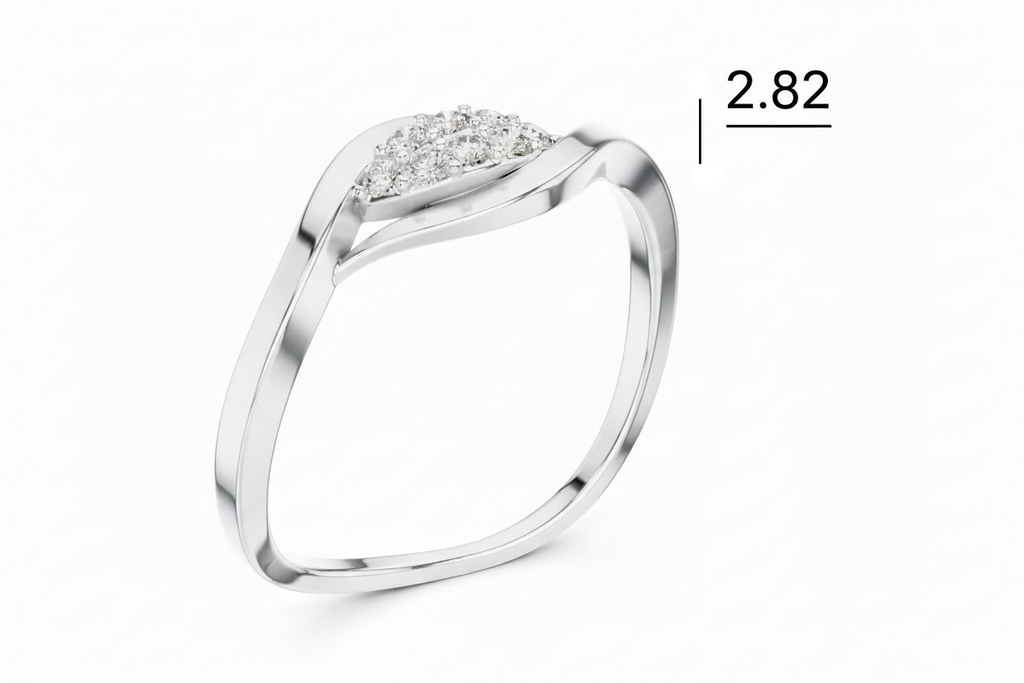 Ornate Flourish Expressive Scroll Diamond