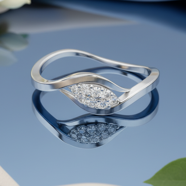 Ornate Flourish Expressive Scroll Diamond