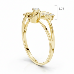 Modern Openwork Butterfly Delicate Lattice Diamond