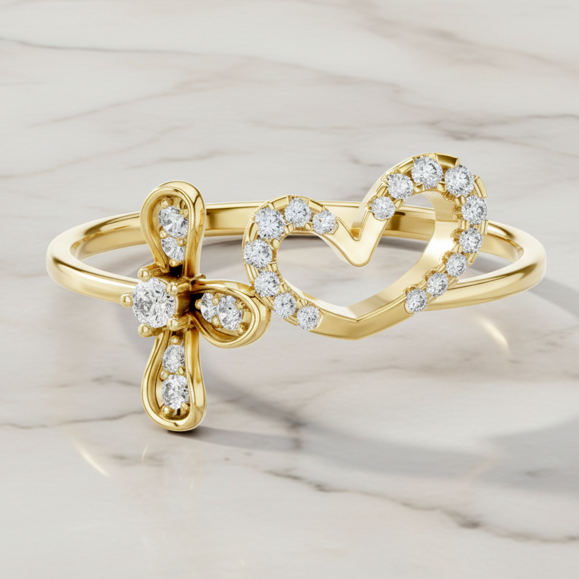 Dainty Heart and Flower