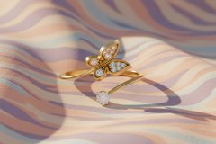 Diamond Fluttering Butterfly Airy Spread Unfurled Soaring Hovering Ethereal Graceful Nature-Inspired Feminine Luminous