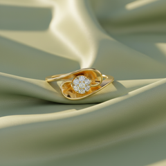 Curved Petal Bypass Seven Stone Diamond Curve