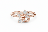 Fusion Floral Botanical Blossom Petal Flourish Ornate Decorative Intricate Elaborate Embellished Layered Textured