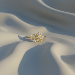 Fusion Floral Botanical Blossom Petal Flourish Ornate Decorative Intricate Elaborate Embellished Layered Textured
