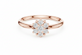 Classic Lotus Silhouette Seven Stone Diamond