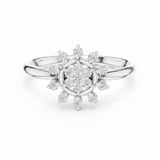Opulent Antique Bloom Halo Cluster Natural Diamond