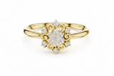 Scrollwork Filigree Bloom Ornate Scroll Diamond