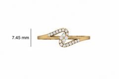 Fluid Blossom Inflection Curve Way Diamond