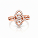 Fluid Swirl Architectural Cluster Diamond