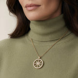 The Compass Diamond Gold Pendant