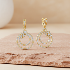 Concentric Circle Diamond Blossom