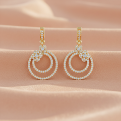 Concentric Circle Diamond Blossom