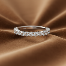 Load image into Gallery viewer, Prong Brilliant Diamond Half-Eternity