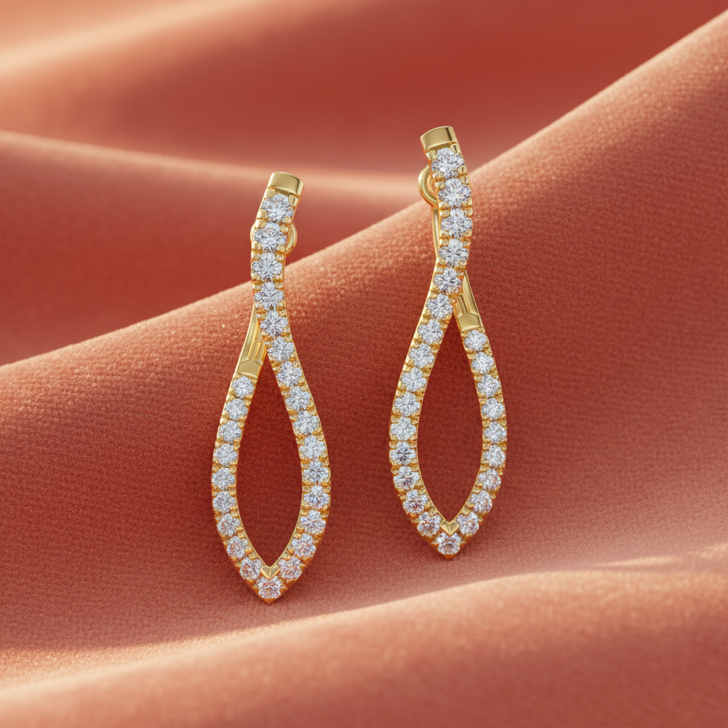 Twisted Teardrop Diamond Luminary